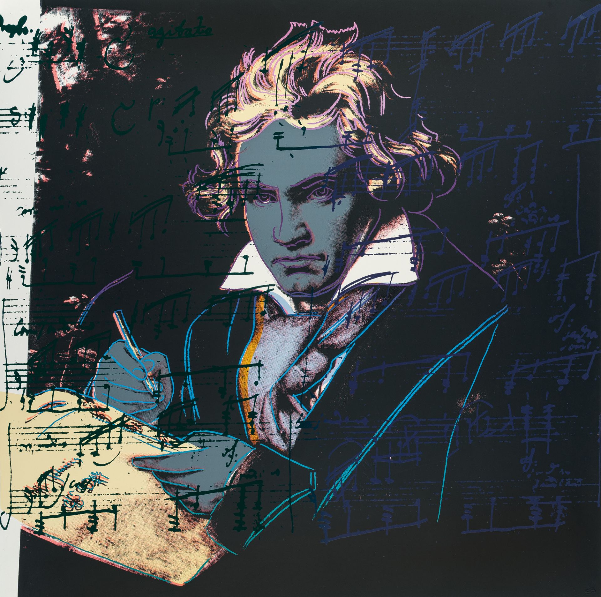 Andy Warhol (1928 Pittsburgh - New York 1987) – Beethoven (Beethoven)