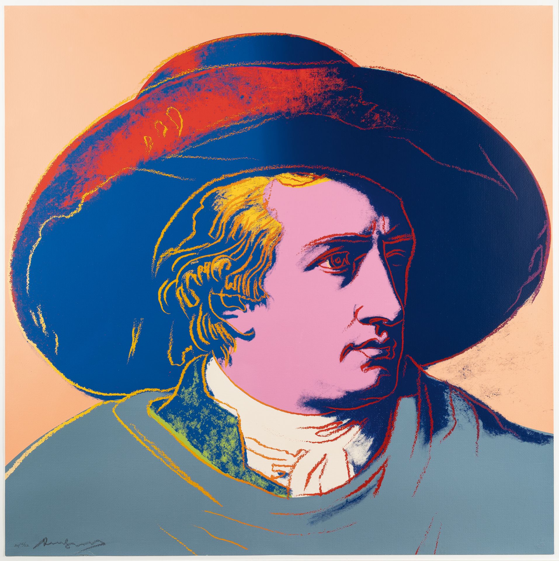 Andy Warhol (1928 Pittsburgh - New York 1987), Goethe (II.273)Silkscreen in colours on Lenox - Image 2 of 5