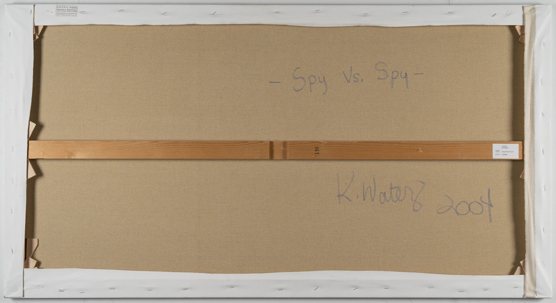Kate Waters (1964 Vallée-Lourdes, Kanada), “Spy vs. Spy”Oil on canvas. 2004. Ca. 70 x 130 cm. - Image 3 of 3
