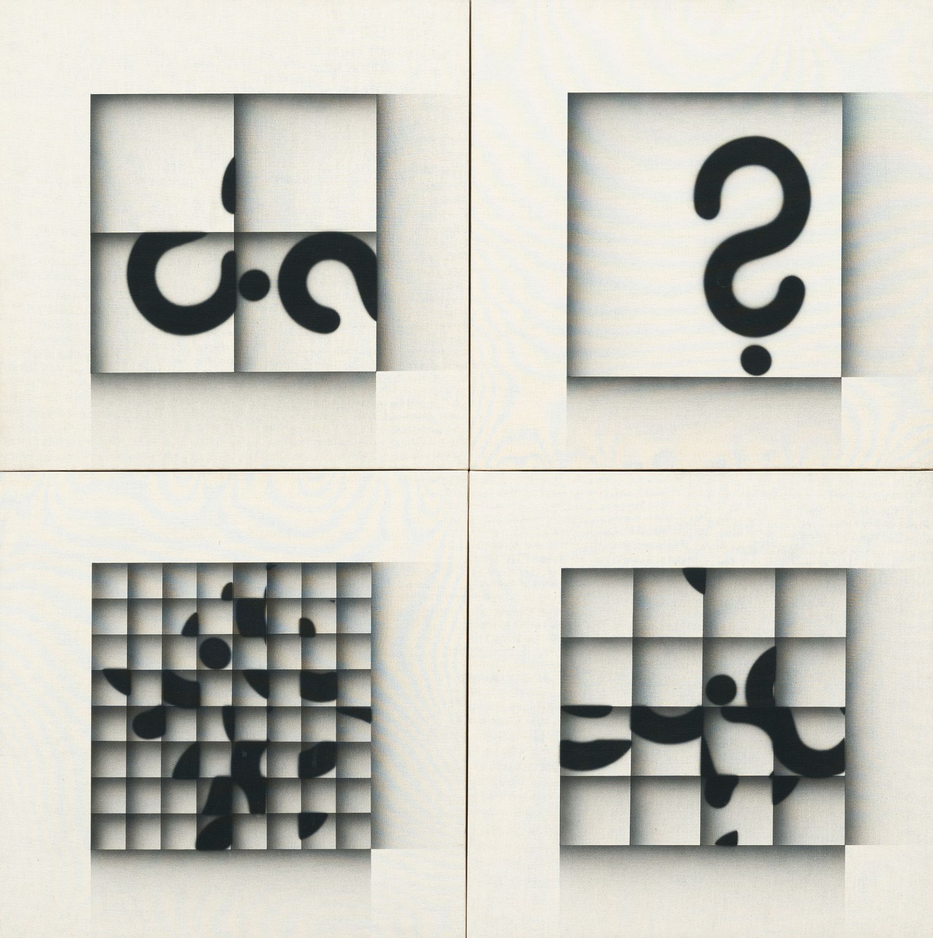 Bruno Di Bello (1938 Torre del Greco – Mailand 2019), Question MarkMixed media with airbrush on