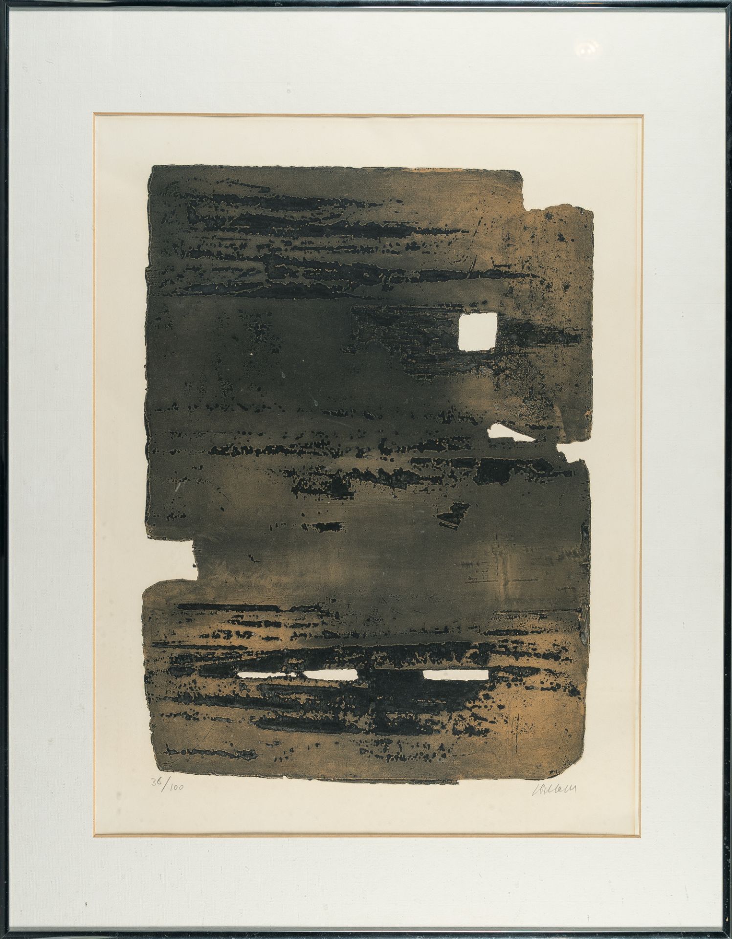 Pierre Soulages (1919 Rodez - Nimes 2022), Eau-forte n° 15Etching in colours with aquatint on wove - Image 4 of 4
