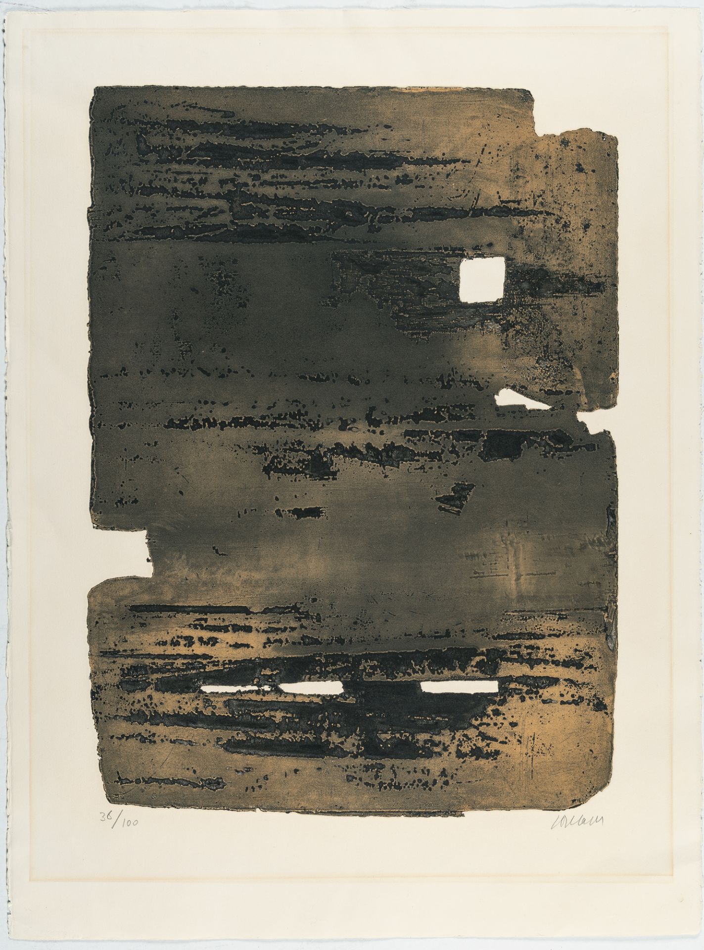 Pierre Soulages (1919 Rodez - Nimes 2022), Eau-forte n° 15Etching in colours with aquatint on wove - Image 2 of 4