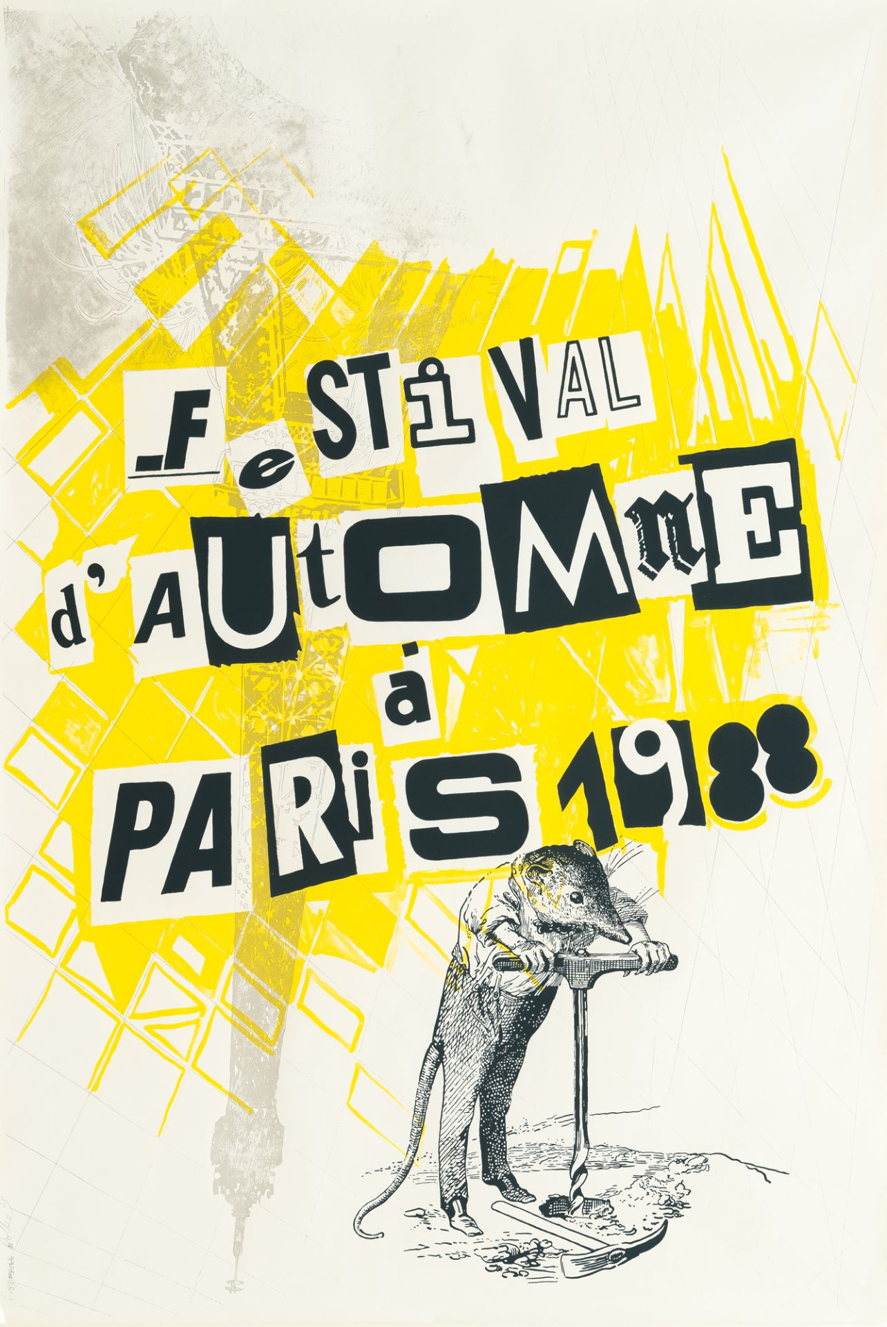 Sigmar Polke (1941 Oels/Schlesien - Köln 2010) – Plakat: Festival d'Autonome á Paris (Poster: Festiv