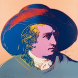Andy Warhol (1928 Pittsburgh - New York 1987), Goethe (II.273)Silkscreen in colours on Lenox