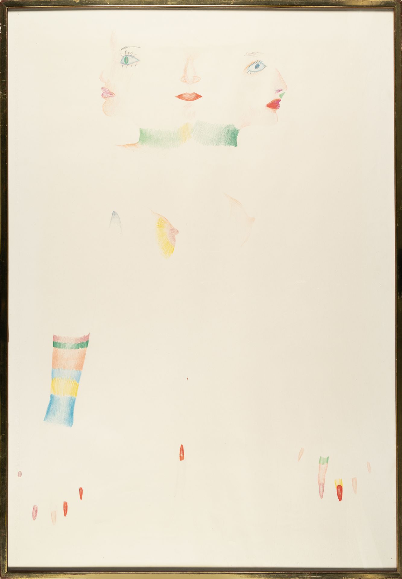 Marisol (Maria Sol Escobar) (1930 Paris – New York 2016), UntitledColoured pencil on wove by J- - Image 4 of 4