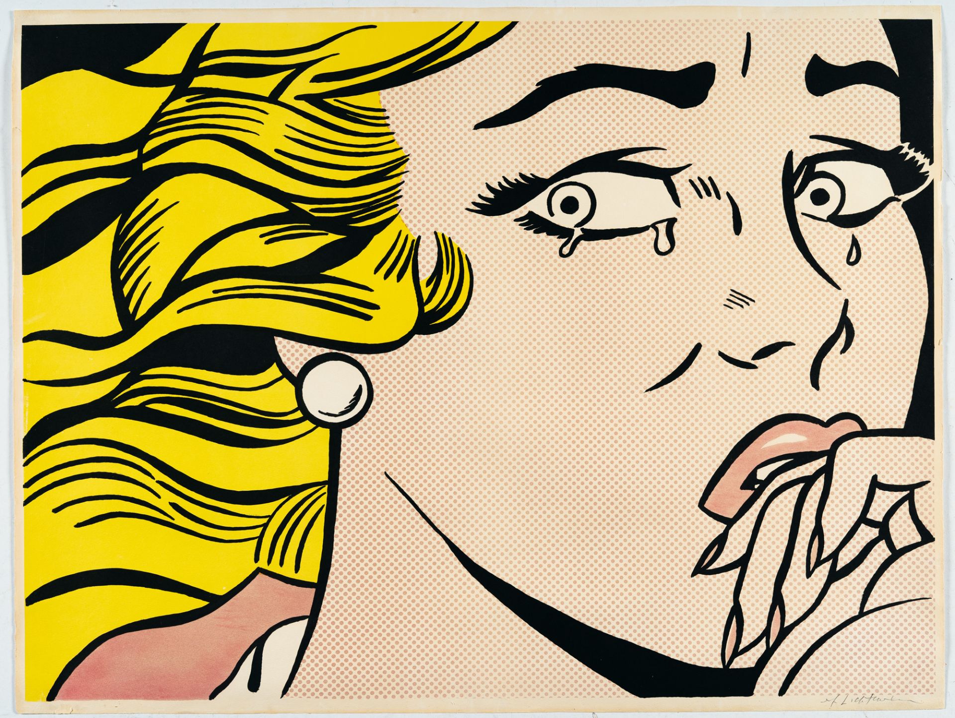 Roy Lichtenstein (1923 - New York - 1997) – Crying Girl (Crying Girl) - Bild 2 aus 3