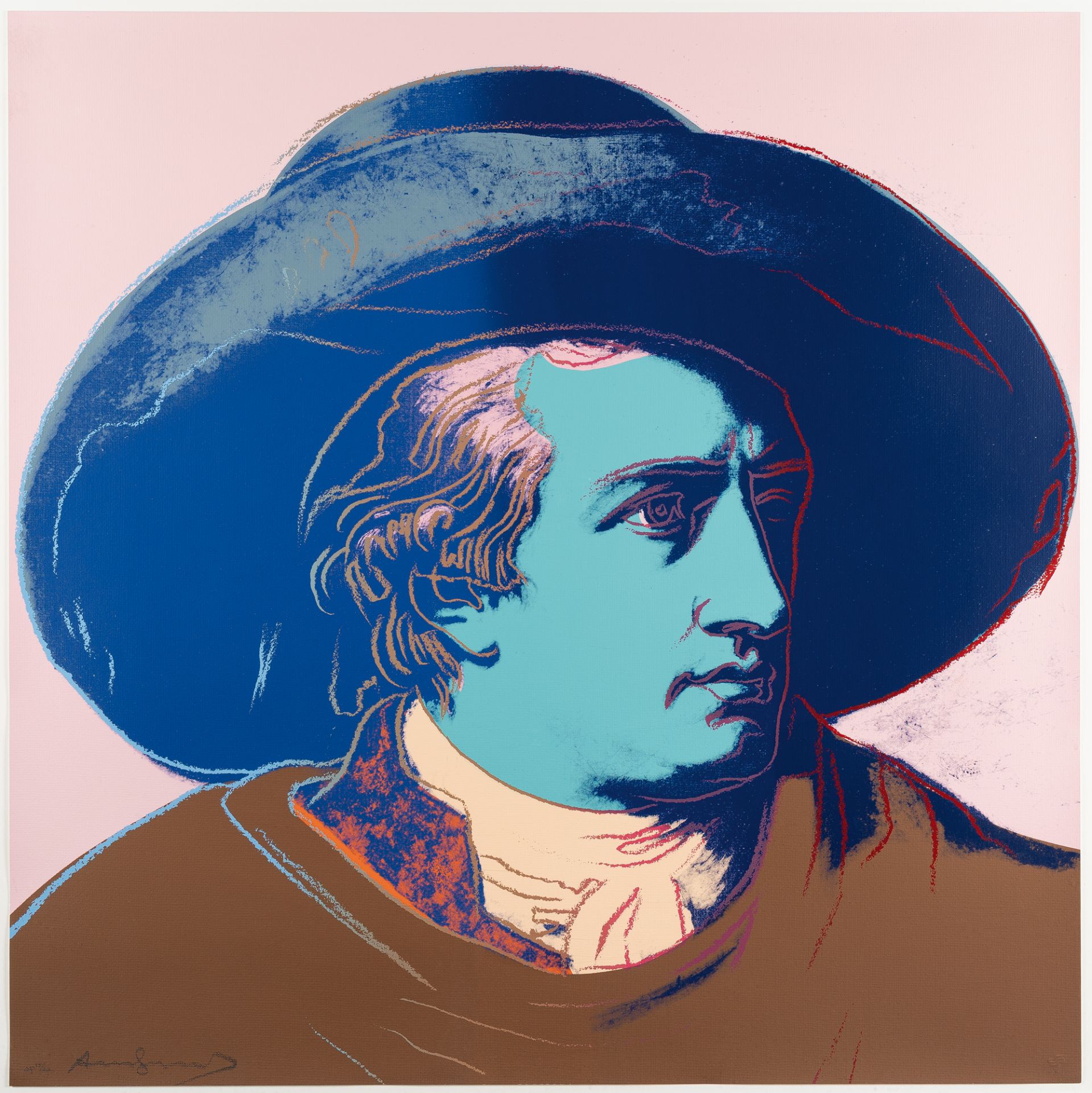 Andy Warhol (1928 Pittsburgh - New York 1987), Goethe (II.270)Silkscreen in colours on Lenox - Image 2 of 5