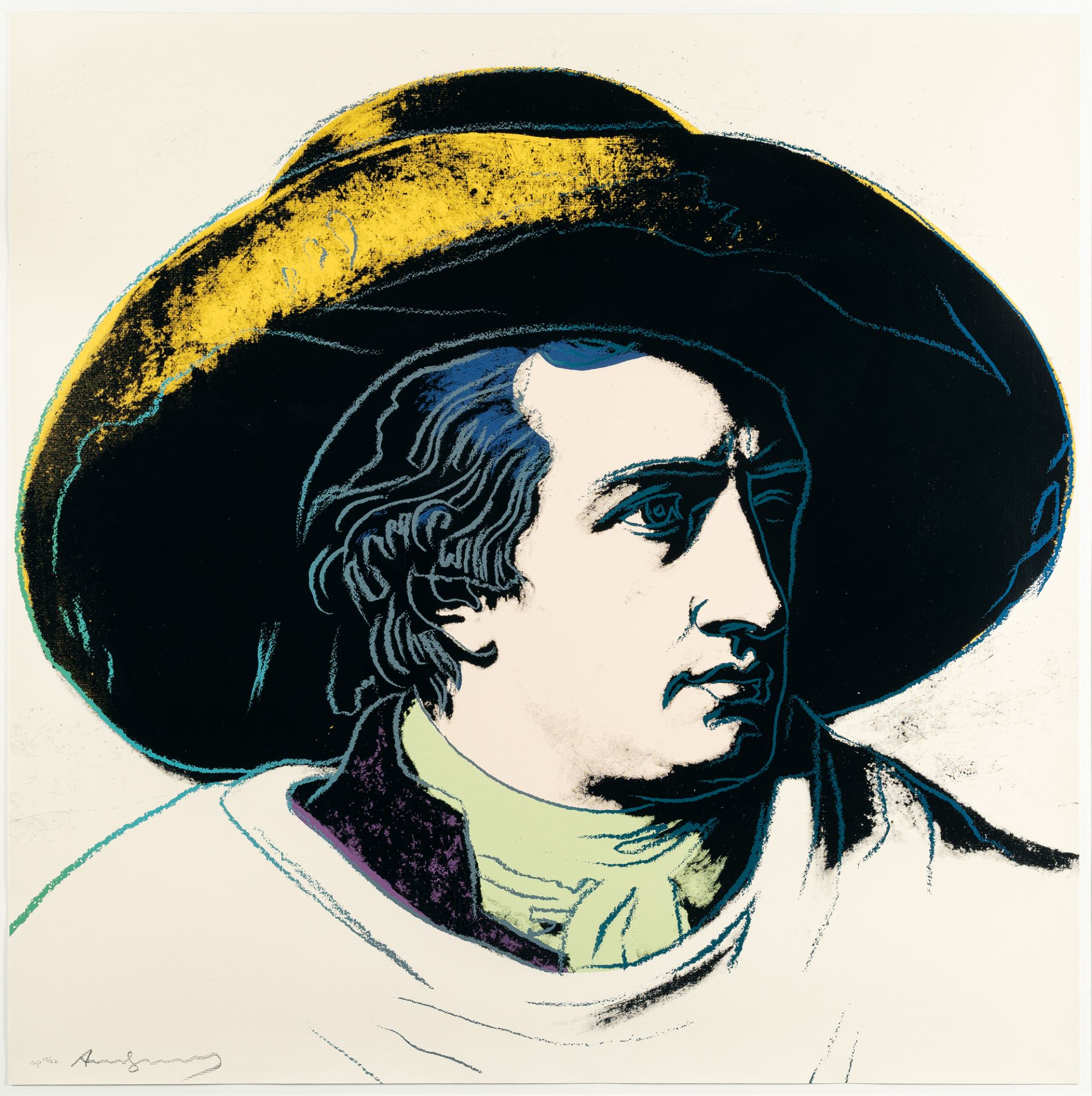 Andy Warhol (1928 Pittsburgh - New York 1987), Goethe (II.272)Silkscreen in colours on Lenox - Image 2 of 5