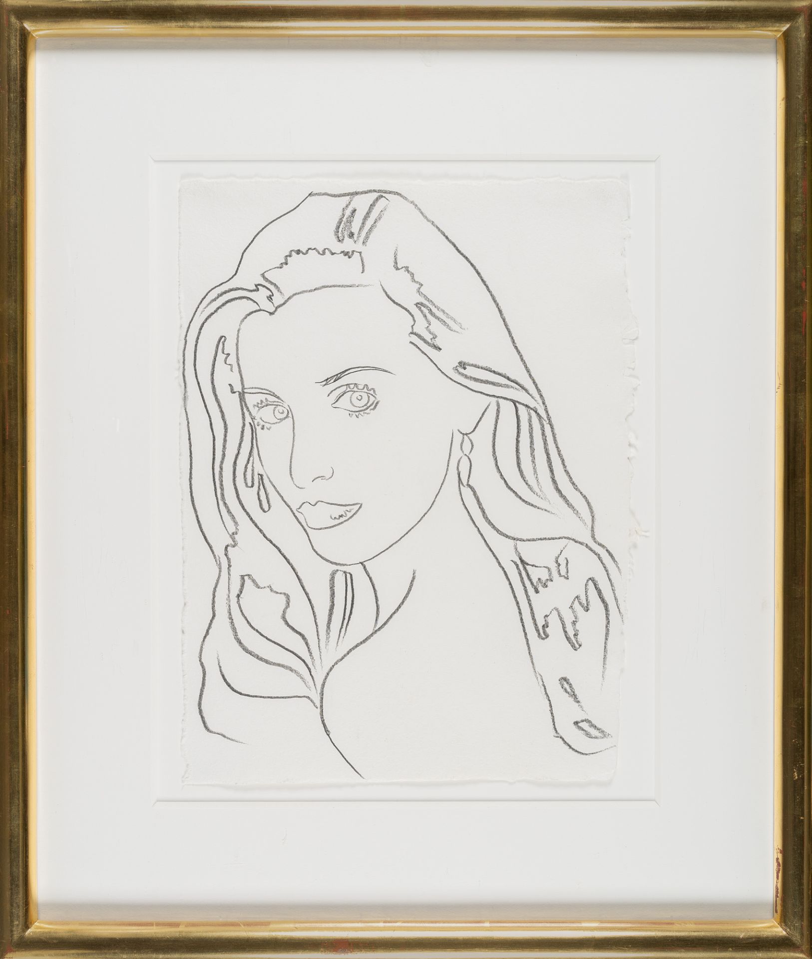 Andy Warhol (1928 Pittsburgh - New York 1987), Apollonia von RavensteinGraphite on wove. (1982). Ca. - Image 4 of 4