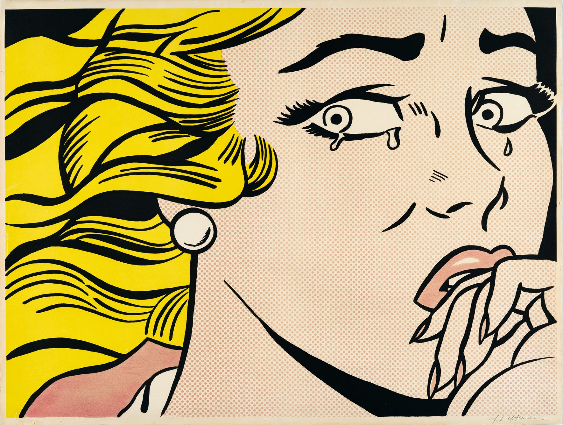 Roy Lichtenstein (1923 - New York - 1997) – Crying Girl (Crying Girl)