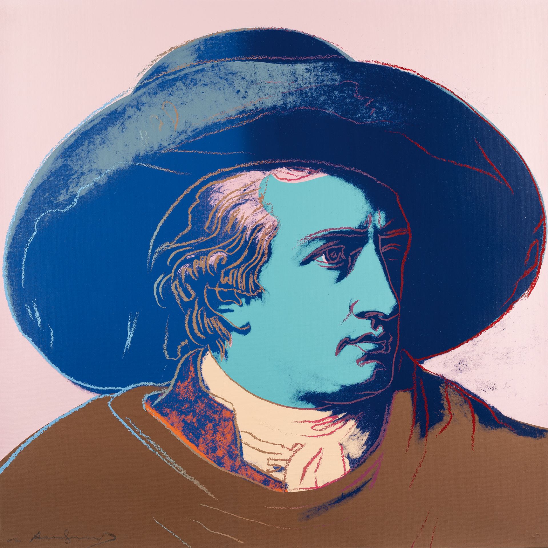 Andy Warhol (1928 Pittsburgh - New York 1987), Goethe (II.270)Silkscreen in colours on Lenox