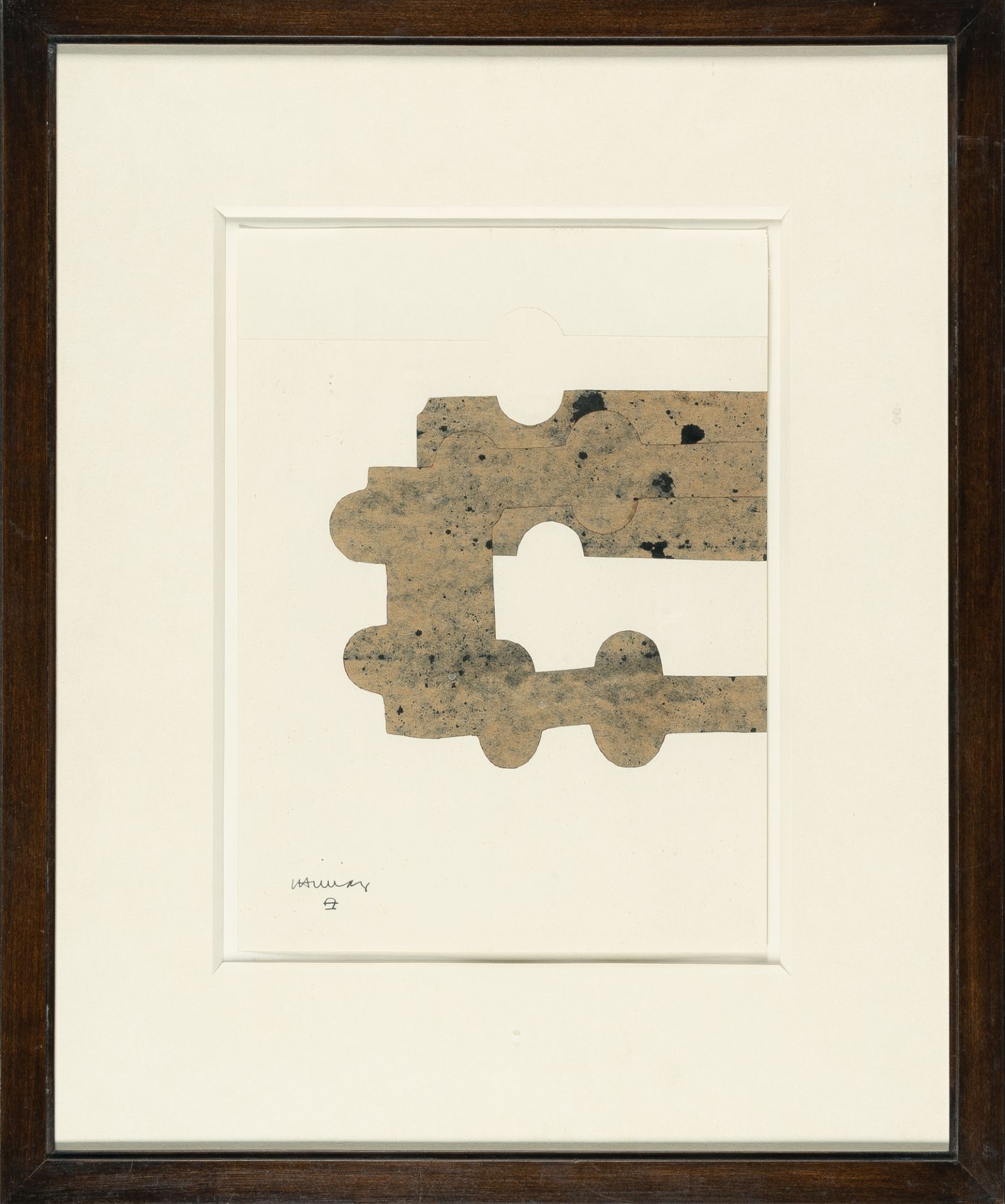 Eduardo Chillida (1924 - San Sebastián - 2002), UntitledIndian ink and collage on Japanese laid - Image 4 of 4