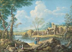 Gaspar van Wittel, Gen. vanvitelli – Pendants: Vedute ideate (Römische Ruinen in der Campagna)
