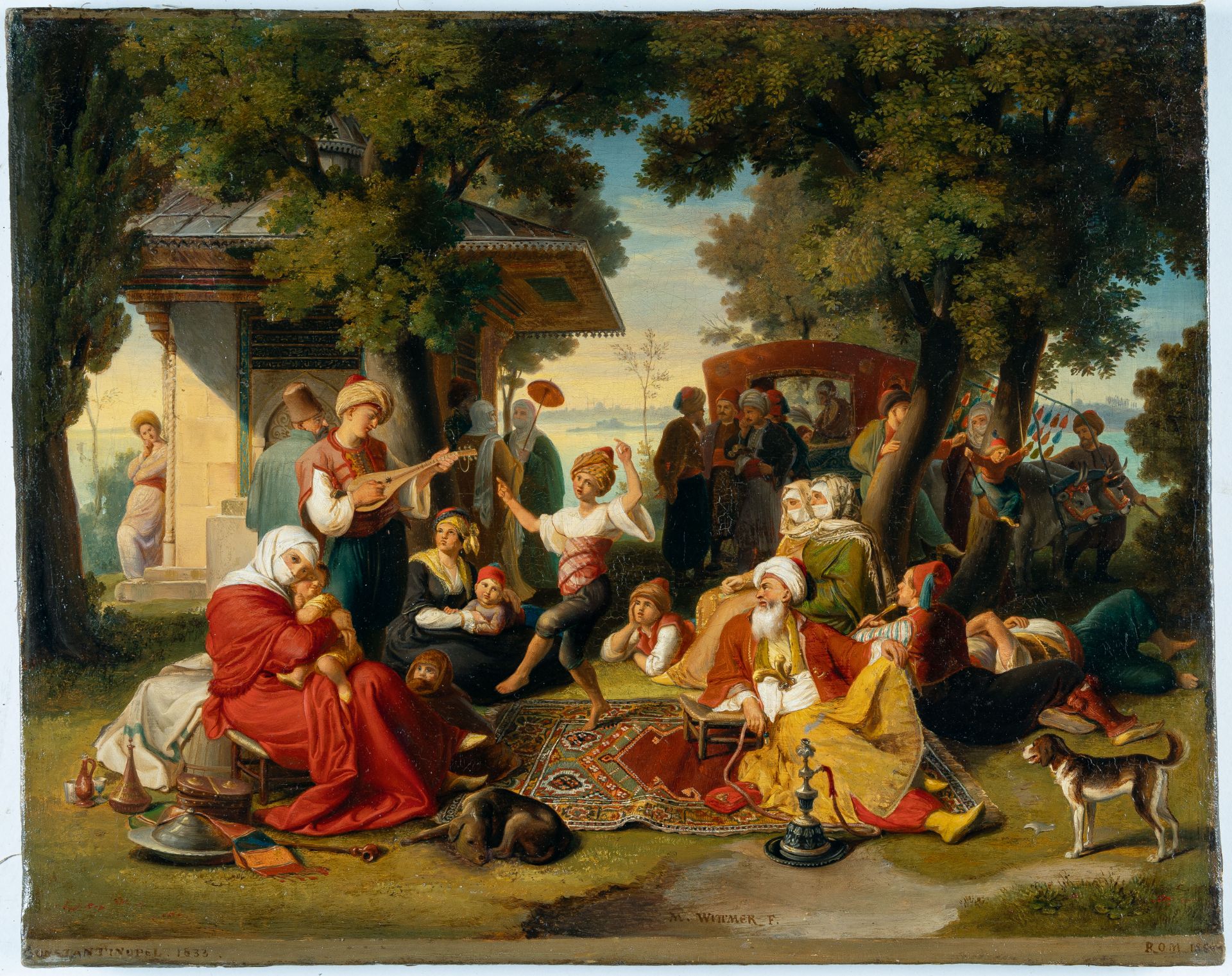 Johann Michael Wittmer Ii. (1802 Murnau - München 1880) – Ein Fest in Konstantinopel - Bild 2 aus 4