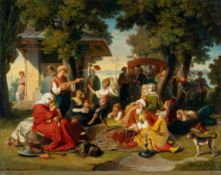 Johann Michael Wittmer Ii. (1802 Murnau - München 1880) – Ein Fest in Konstantinopel