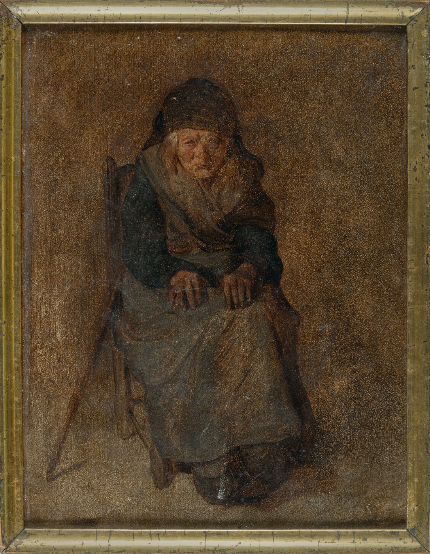 Wilhelm Busch (1832 Wiedensahl - Mechtshausen 1908) – Tagelöhnerfrau („Die Kretzersche“) - Bild 4 aus 4