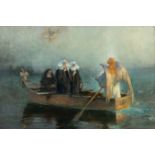 Josef Wopfner, Apparition of an angel on the crossing to the Fraueninsel (Ave Maria).Oil on