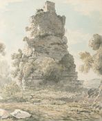 Carlo Labruzzi (1748 Rom - Perugia 1817) – Ruinen an der Via Appia nahe Rom