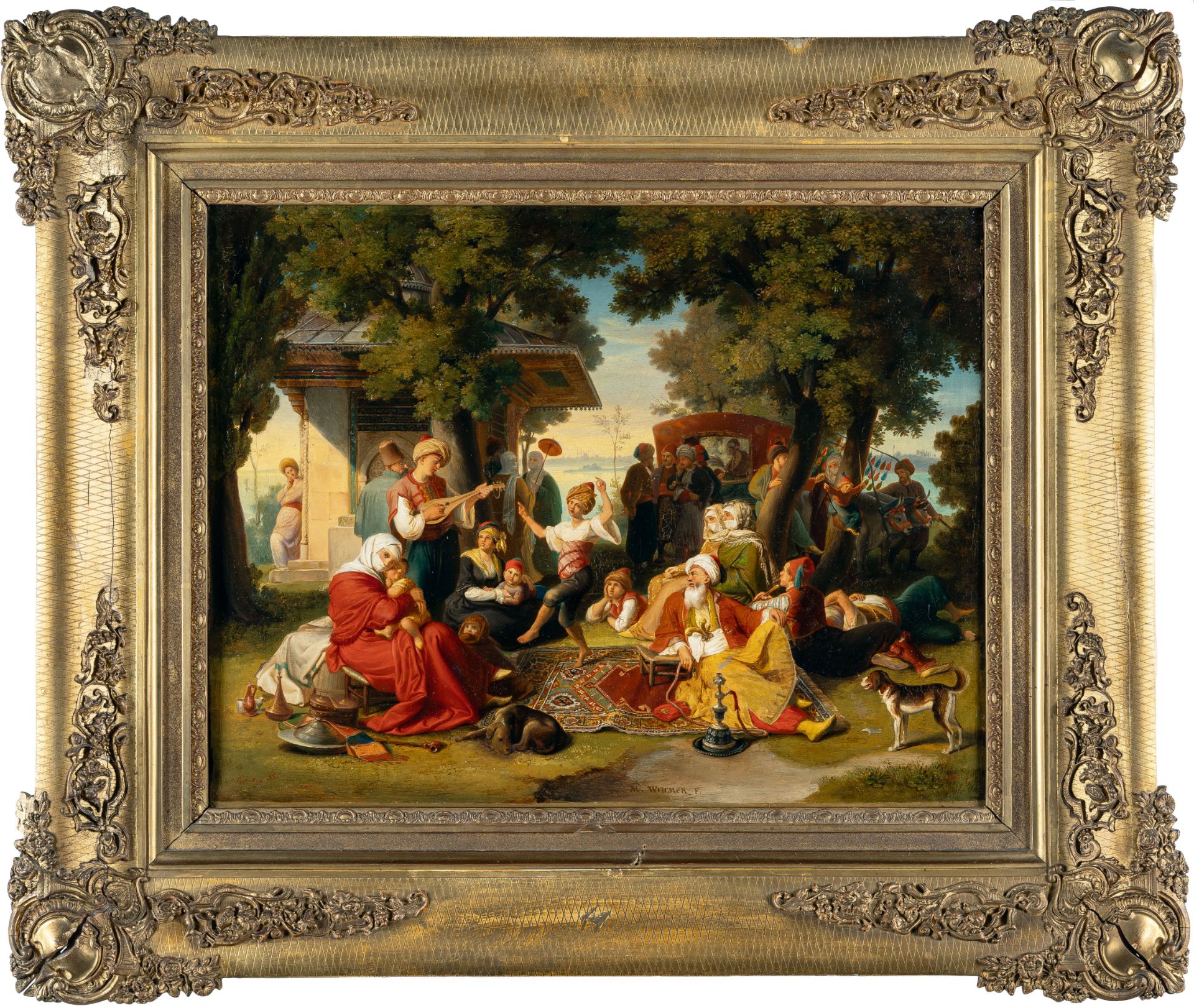 Johann Michael Wittmer Ii. (1802 Murnau - München 1880) – Ein Fest in Konstantinopel - Bild 4 aus 4