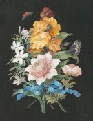 Barbara Regina Dietzsch (1706 - 1783) – Blumenstrauß aus Pfingstrosen, Goldlack und Jasmin