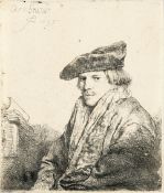 Rembrandt Harmensz. Van Rijn – Junger Mann mit Samtbarett (Petrus Sylvius?)
