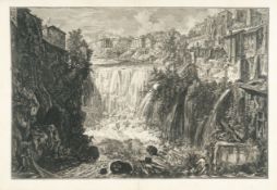 Giovanni Battista Piranesi – Veduta della Cascata di Tivoli