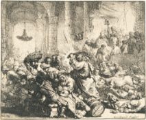 Rembrandt Harmensz. Van Rijn – Christus vertreibt die Händler aus dem Tempel