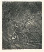 Rembrandt Harmensz. Van Rijn – Die Flucht nach Ägypten (Nachtstück)