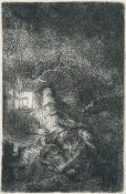 Rembrandt Harmensz. Van Rijn – Die Flucht nach Ägypten, ein Nachtstück