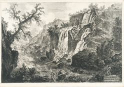 Giovanni Battista Piranesi – Veduta delle Cascatelle a Tivoli