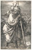 Albrecht Dürer – Der heilige Christophorus mit zurückgewandtem Kopfe