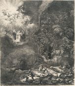 Rembrandt Harmensz. Van Rijn – Die Verkündigung an die Hirten