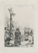 Rembrandt Harmensz. Van Rijn – Die Kreuzigung (kleine Platte)