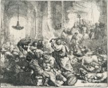 Rembrandt Harmensz. Van Rijn – Christus vertreibt die Händler aus dem Tempel