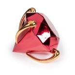 Jeff Koons, Diamond (red).Porcelain with chromatic coating. (2020). Ca. 32.5 x 39 x 32 cm. A