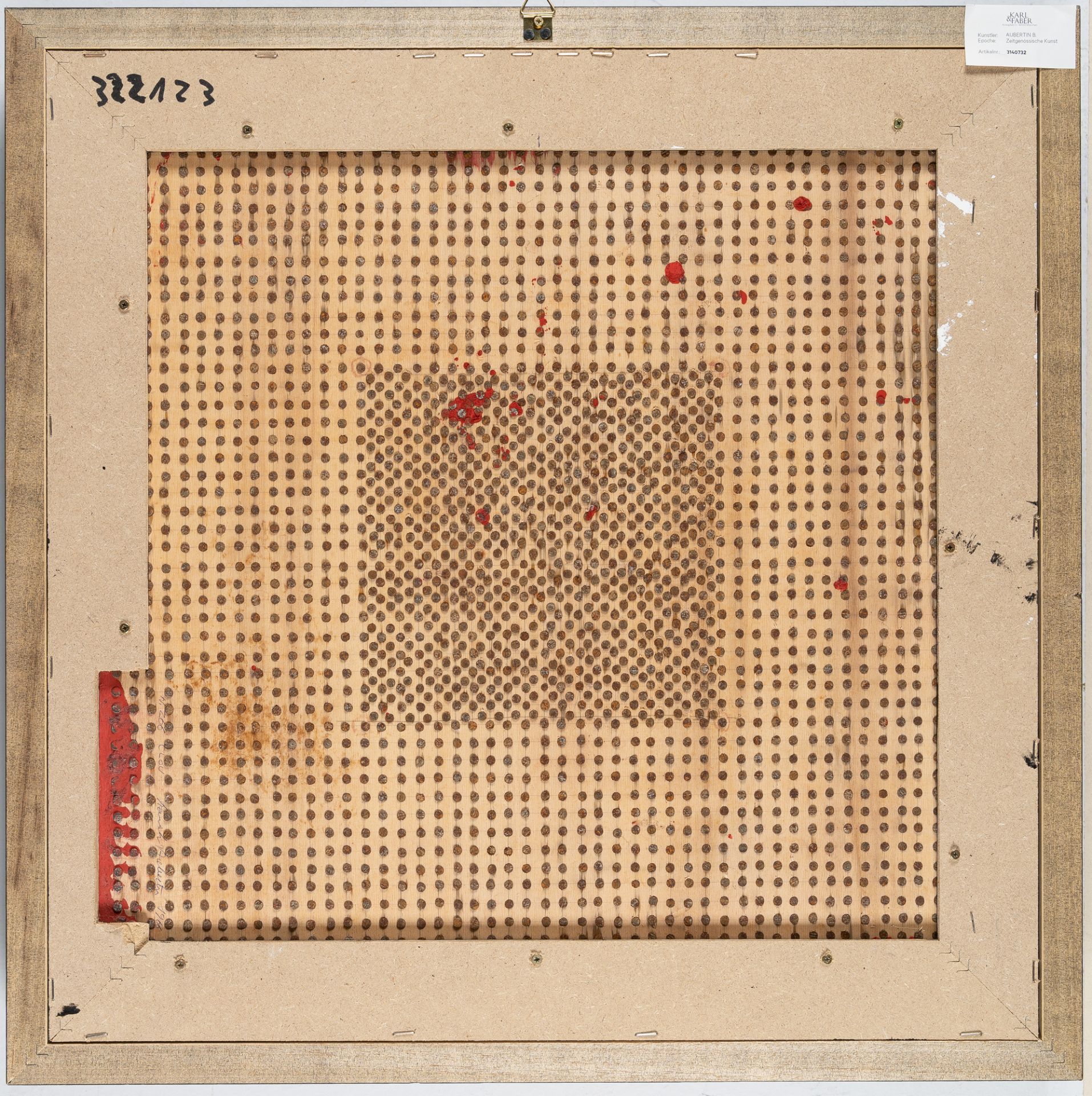 Bernard Aubertin (1934 Fontenay-aux-Roses - Reutlingen 2015) – Tableau clous („N.Z66 Clou“) - Bild 3 aus 3