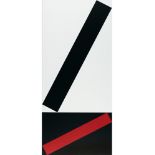 Jo Niemeyer, Untitled.Acrylic on canvas over panel. (1992). Ca. 80 x 36 x 4.5 cm. Signed on the