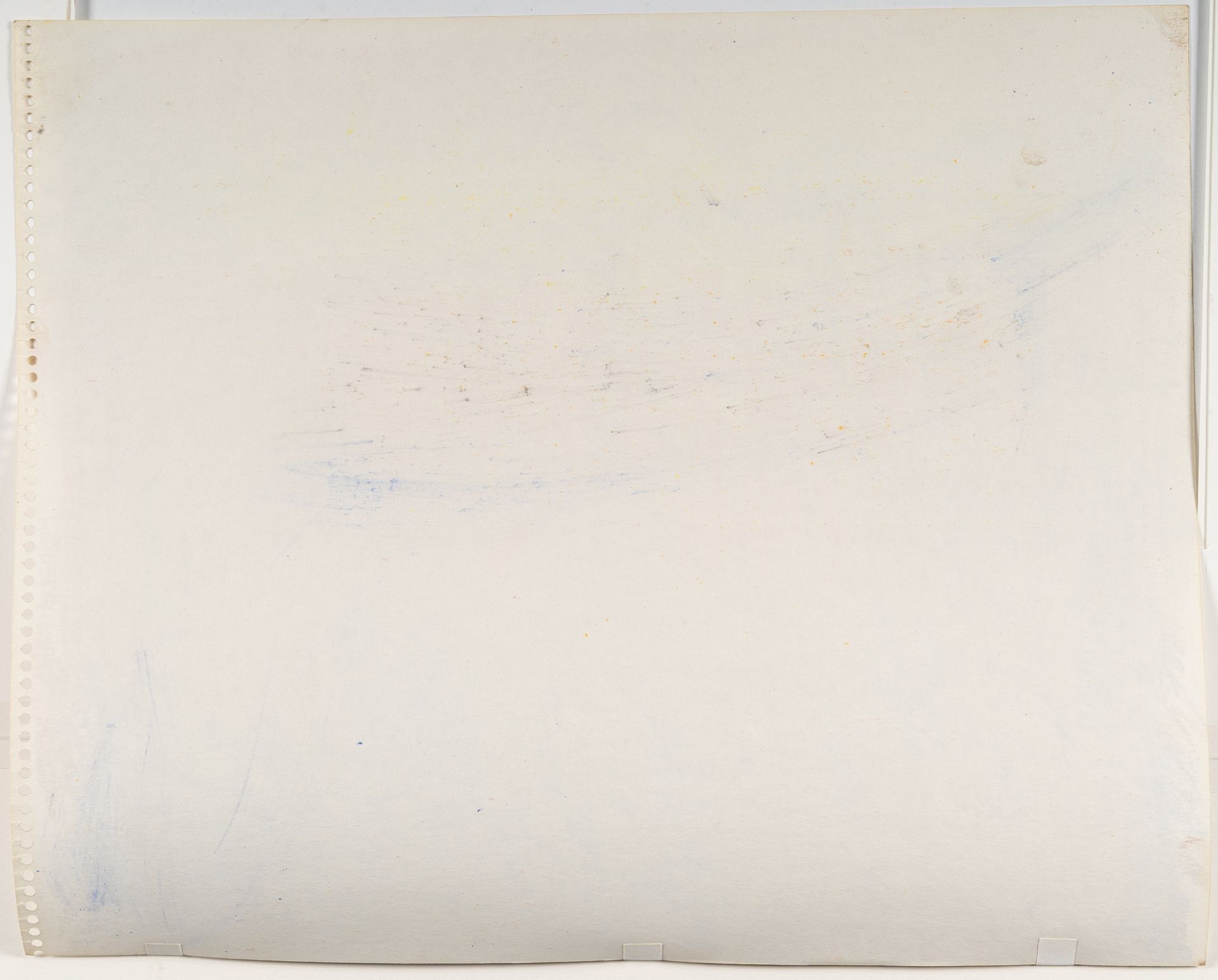 Wolf Kahn, Slight incline in a forest.Pastel on writing pad paper. (1999). Ca. 35 x 43 cm. Signed - Image 3 of 3