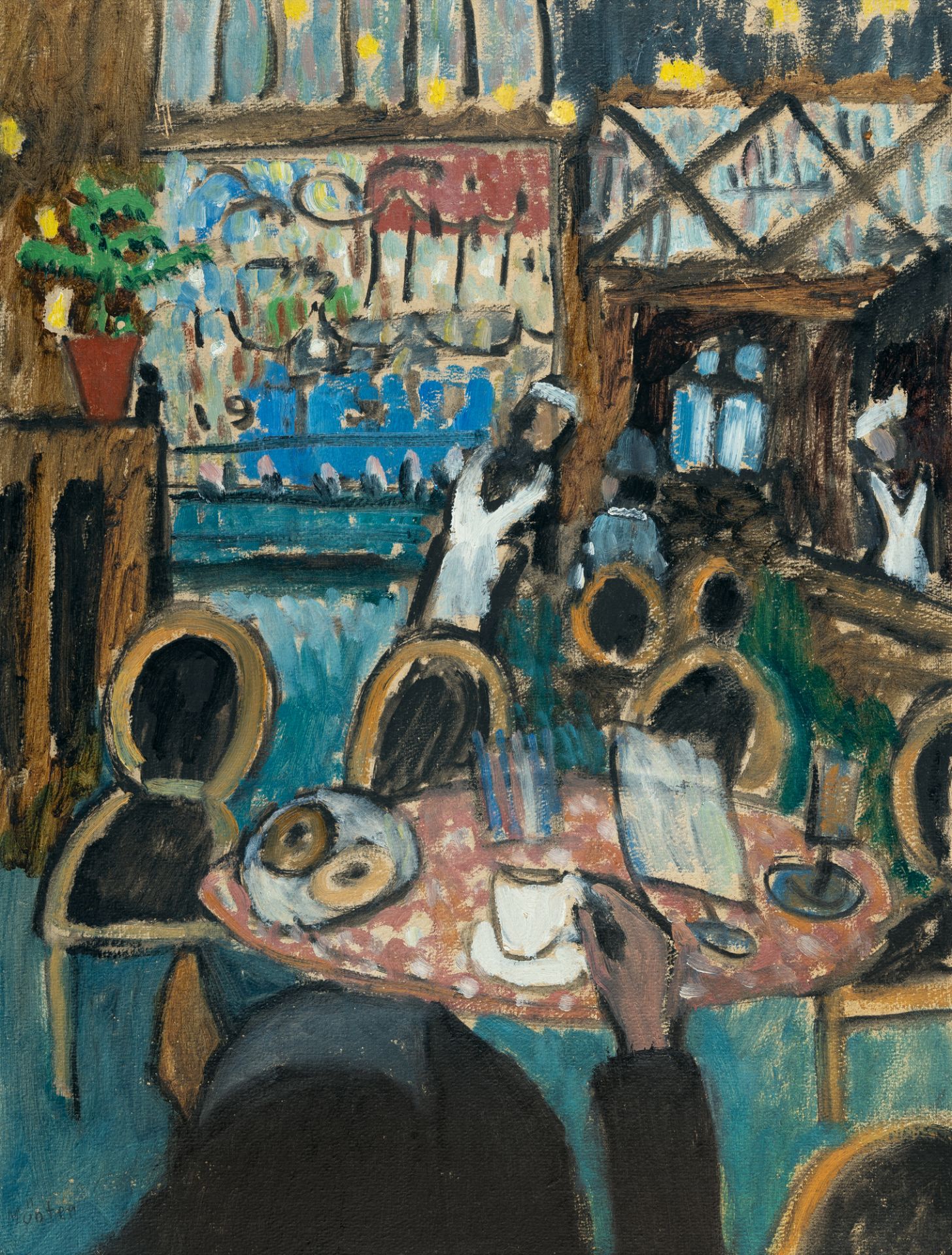 Gabriele Münter (1877 Berlin - Murnau 1962) – Im Café