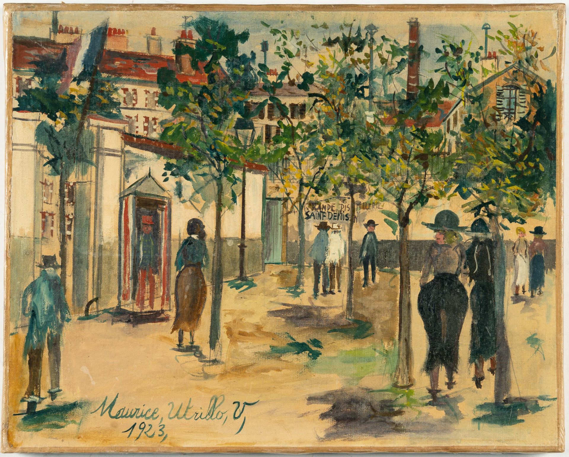 Maurice Utrillo (1883 Paris - Dax 1955) – La Distillerie à Saint Denis - Bild 4 aus 4