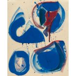 Sam Francis, Untitled ("Bern").Watercolour and gouache on wove. 1961. Ca. 28 x 22.5 cm. Signed,