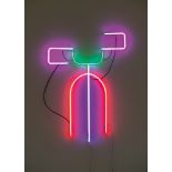 Keith Sonnier, Proteus.Glass tube with Argon neon gas. 1978-2004. Ca. 140 x 93 x 9 cm.Taxation: