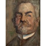 Egon Schiele (1890 Tulln/Donau - Wien 1918) – Kopf eines bärtigen Mannes I (Leopold Czihaczek)