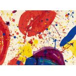 Sam Francis, Untitled ("Tokyo").Mixed media with gouache and watercolour on wove. 1964. Ca. 24 x