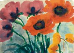 Emil Nolde (1867 Nolde - Seebüll 1956) – Roter und gelber Mohn