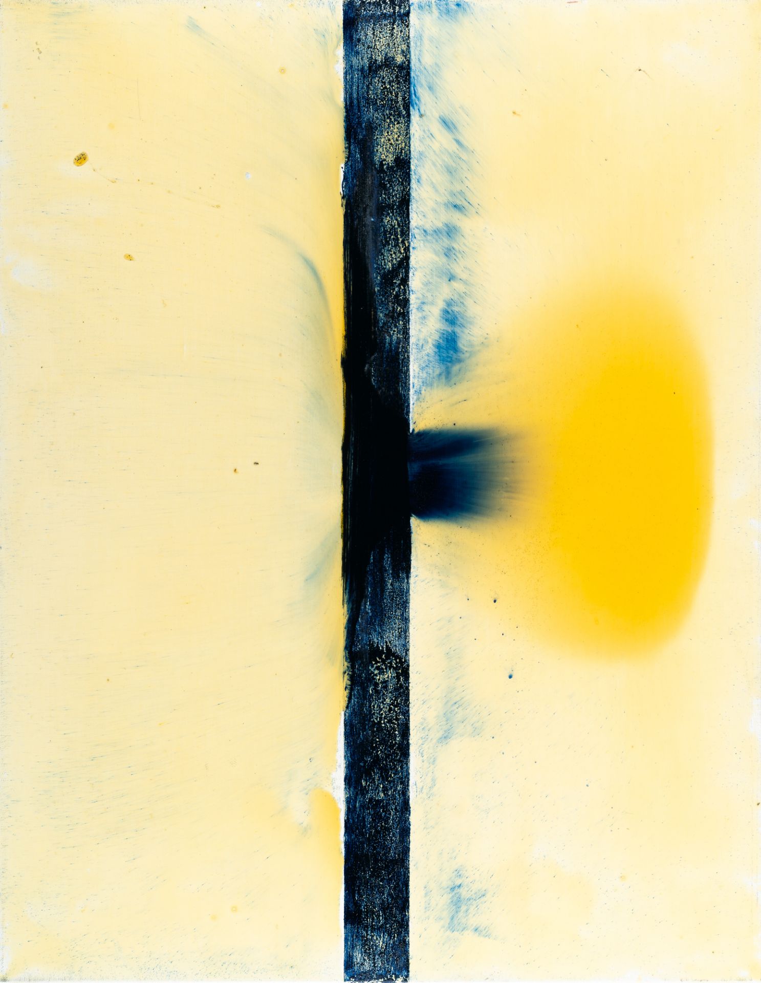 Günther Förg, Untitled.Pigmented lacquer on canvas on an aluminium stretcher. (19)97. Ca. 90 x 70.