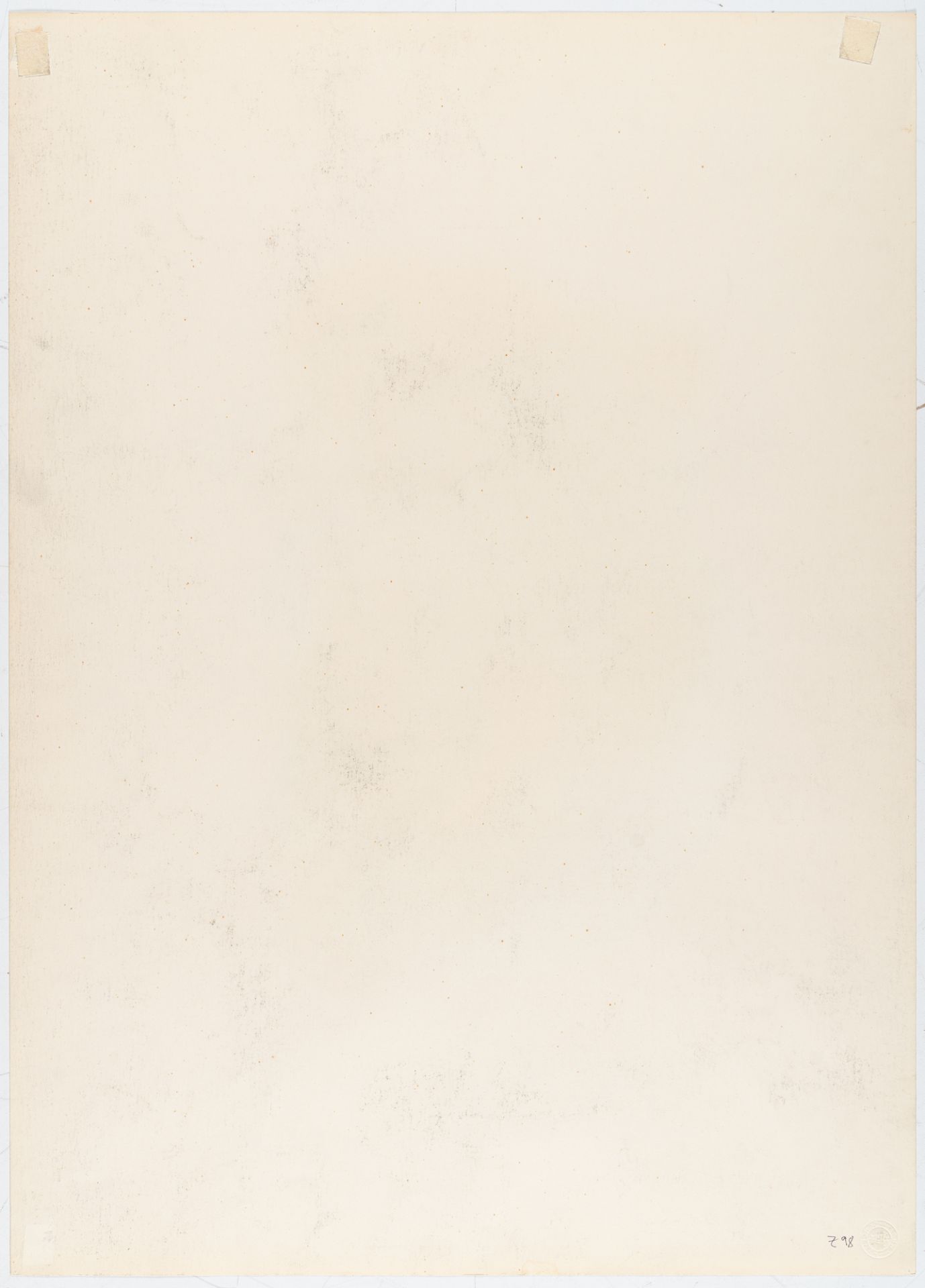 Richard Oelze, Drawing.Pencil on fine wove cardboard by Schoeller Turm. (1954). Ca. 63 x 45 cm. - Image 3 of 3