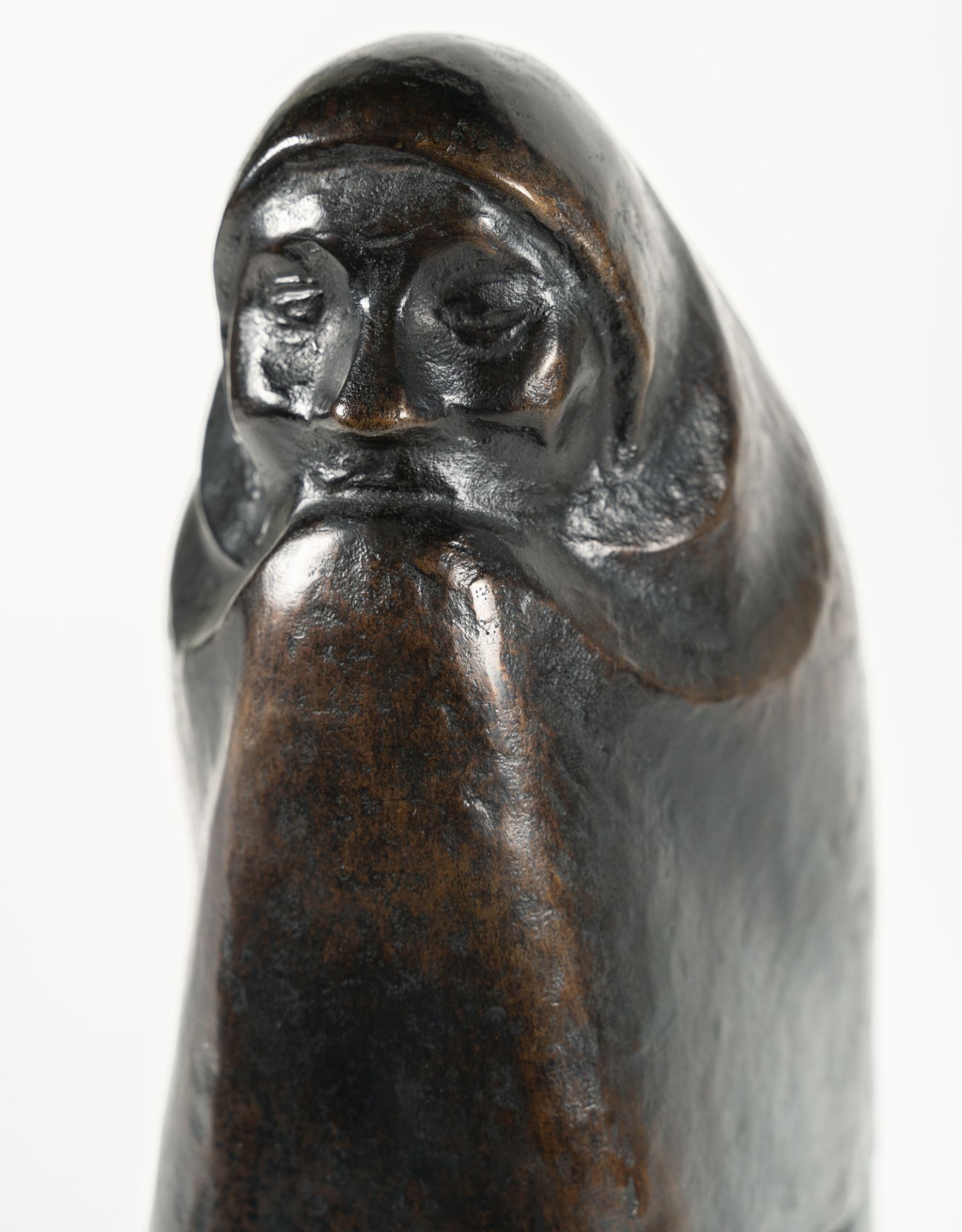 Ernst Barlach, Woman crying.Bronze with dark brown patina. (1923). Height ca. 43 cm (base ca. 11 x - Image 6 of 6