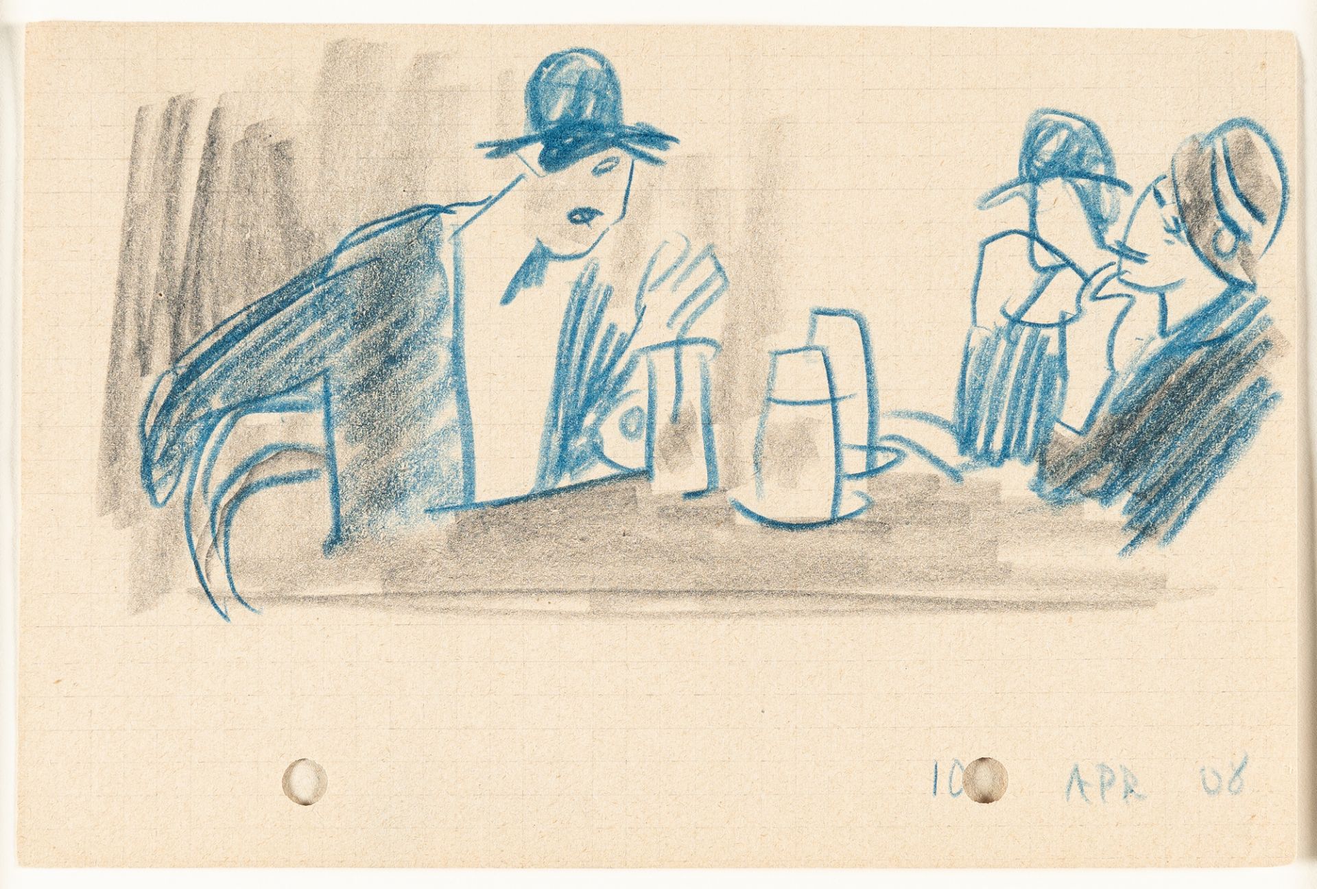 Lyonel Feininger (1871 - New York - 1956) – Diskussion am Biertisch - Bild 2 aus 4