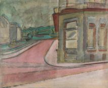 Anton Kerschbaumer (1885 Rosenheim - Berlin 1931) – „Strassenecke IV.“ (Ostende)